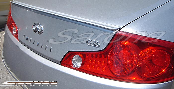 Custom G35 Coupe Trunk Wing  (2003 - 2007) - $139.00 (Manufacturer Sarona, Part #IF-014-TW)